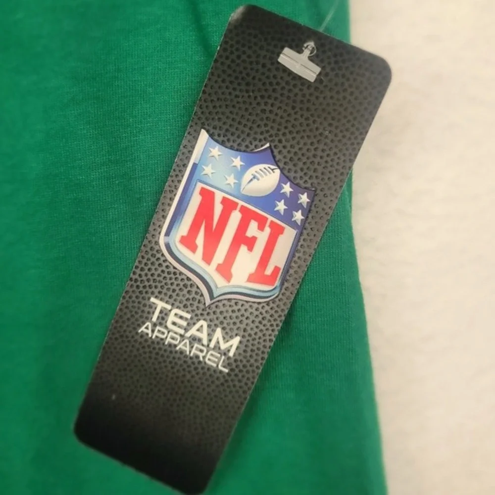 New York Jets‎ NFL Mens Green Graphic T-Shirt Cotton Crew Neck Large FOCO NWT